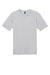 District DT104 Mens Perfect Weight Short Sleeve Crewneck T-Shirt Silver Grey Flat Front