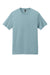 District DT106 Mens Perfect Weight Icon Short Sleeve Crewneck T-Shirt Fog Blue Flat Front