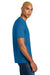 District DT106 Mens Perfect Weight Icon Short Sleeve Crewneck T-Shirt Bright Blue Model Side