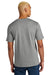 District DT106 Mens Perfect Weight Icon Short Sleeve Crewneck T-Shirt Heather Steel Grey Model Back