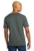 District DT106 Mens Perfect Weight Icon Short Sleeve Crewneck T-Shirt Metal Grey Model Back