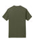 District DT106 Mens Perfect Weight Icon Short Sleeve Crewneck T-Shirt Military Green Flat Back