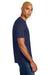 District DT106 Mens Perfect Weight Icon Short Sleeve Crewneck T-Shirt Tanzanite Blue Model Side