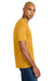 District DT106 Mens Perfect Weight Icon Short Sleeve Crewneck T-Shirt Warm Gold Model Side