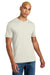 District DT106 Mens Perfect Weight Icon Short Sleeve Crewneck T-Shirt Onyx White Model Front