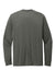 District DT109 Mens Perfect Blend CVC Long Sleeve Crewneck T-Shirt Heather Charcoal Grey Flat Back