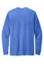 District DT109 Mens Perfect Blend CVC Long Sleeve Crewneck T-Shirt Heather Royal Blue Flat Back