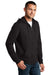 District DT1100 Mens Full Zip Hooded Sweatshirt Hoodie Black Model 3q