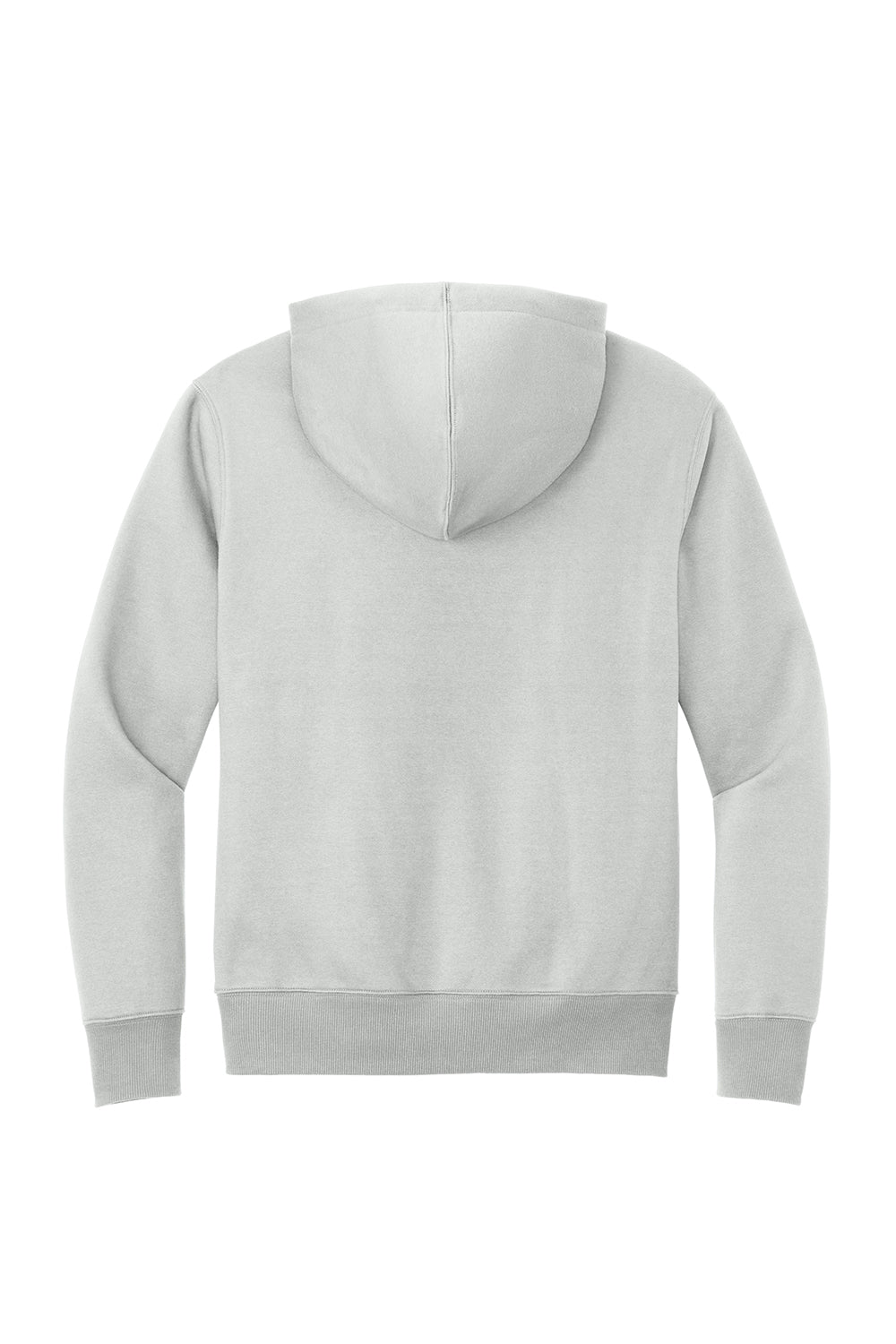 District DT1101 Mens Perfect Weight Fleece Hooded Sweatshirt Hoodie Ash Grey Flat Back