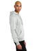 District DT1101 Mens Perfect Weight Fleece Hooded Sweatshirt Hoodie Ash Grey Model Side