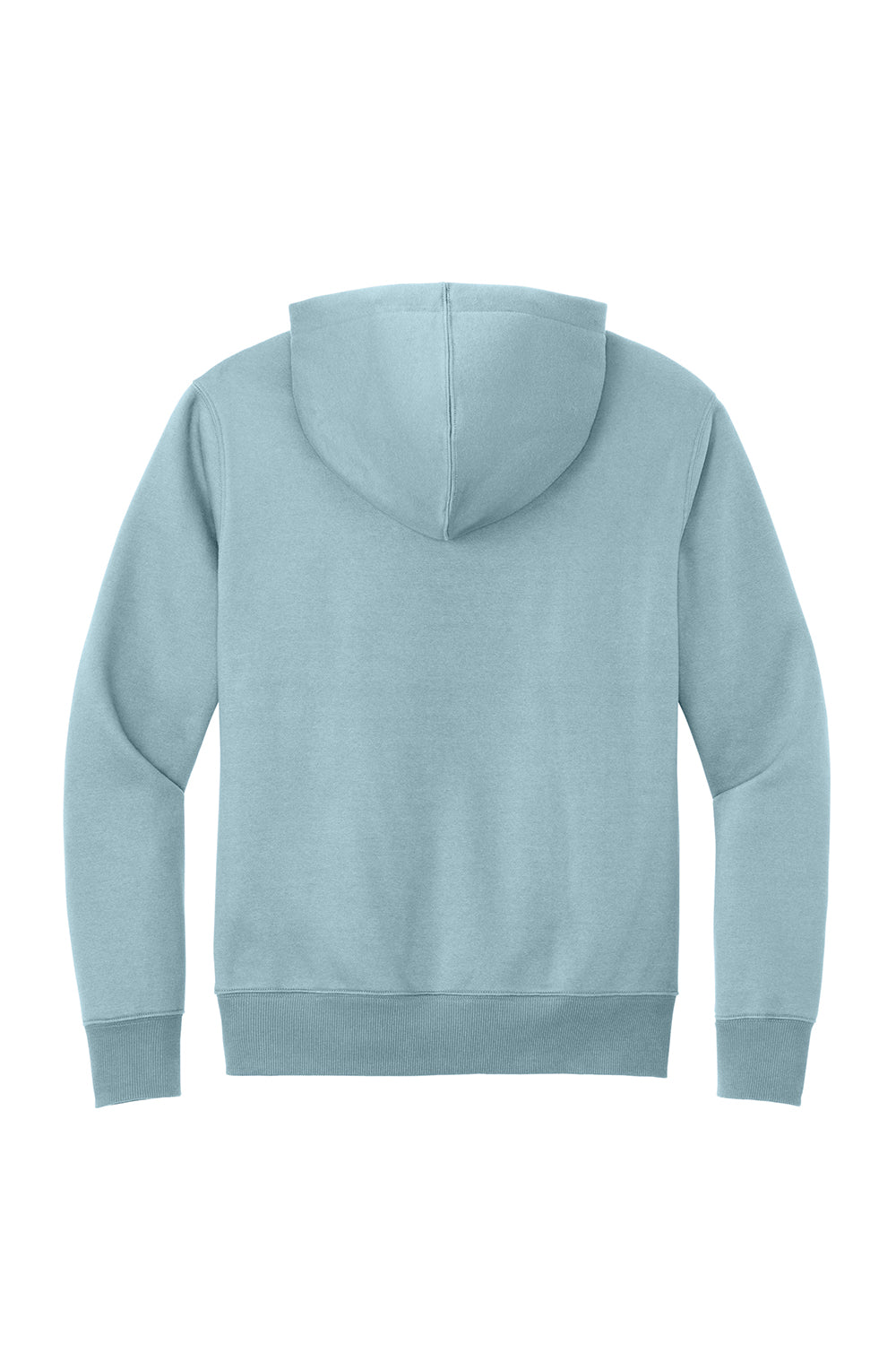 District DT1101 Mens Perfect Weight Fleece Hooded Sweatshirt Hoodie Fog Blue Flat Back