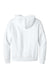 District DT1101 Mens Perfect Weight Fleece Hooded Sweatshirt Hoodie Bright White Flat Back