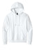 District DT1101 Mens Perfect Weight Fleece Hooded Sweatshirt Hoodie Bright White Flat Front