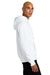 District DT1101 Mens Perfect Weight Fleece Hooded Sweatshirt Hoodie Bright White Model Side