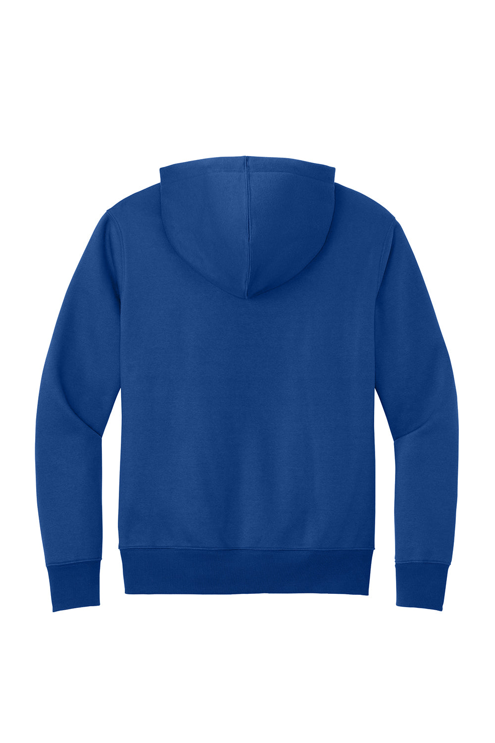 District DT1101 Mens Perfect Weight Fleece Hooded Sweatshirt Hoodie Deep Royal Blue Flat Back