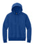 District DT1101 Mens Perfect Weight Fleece Hooded Sweatshirt Hoodie Deep Royal Blue Flat Front