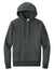 District DT1101 Mens Perfect Weight Fleece Hooded Sweatshirt Hoodie Heather Charcoal Grey Flat Front