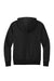 District DT1101 Mens Perfect Weight Fleece Hooded Sweatshirt Hoodie Jet Black Flat Back