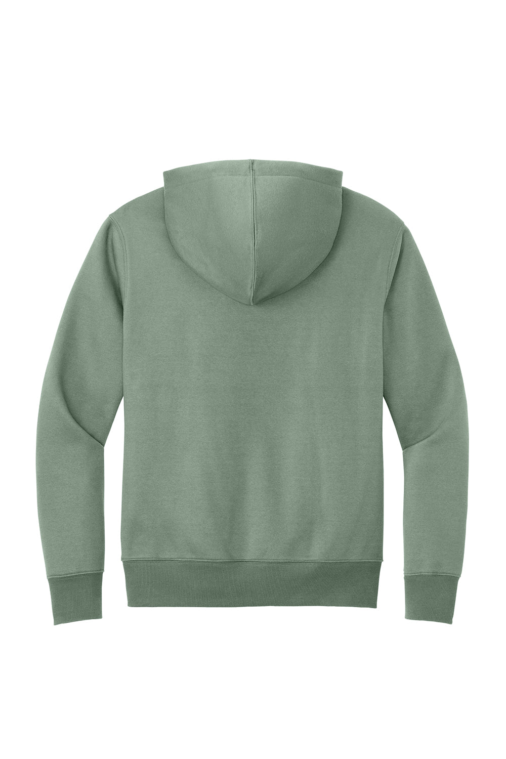 District DT1101 Mens Perfect Weight Fleece Hooded Sweatshirt Hoodie Laurel Green Flat Back