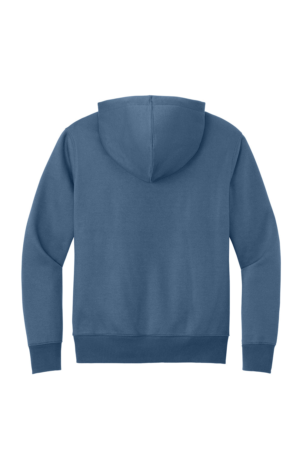 District DT1101 Mens Perfect Weight Fleece Hooded Sweatshirt Hoodie Maritime Blue Flat Back