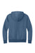 District DT1101 Mens Perfect Weight Fleece Hooded Sweatshirt Hoodie Maritime Blue Flat Back