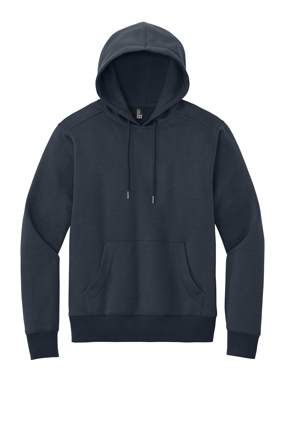 District DT1101 Mens Perfect Weight Fleece Hooded Sweatshirt Hoodie New Navy Blue Flat Front