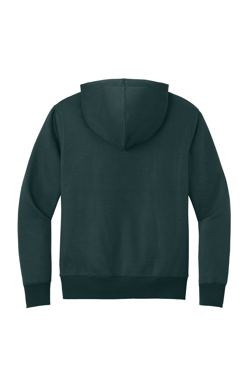 District DT1101 Mens Perfect Weight Fleece Hooded Sweatshirt Hoodie Rainforest Green Flat Back