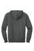 District DT1103 Mens Perfect Weight Fleece Full Zip Hooded Sweatshirt Hoodie Charcoal Grey Flat Back