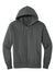 District DT1103 Mens Perfect Weight Fleece Full Zip Hooded Sweatshirt Hoodie Charcoal Grey Flat Front