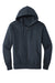 District DT1103 Mens Perfect Weight Fleece Full Zip Hooded Sweatshirt Hoodie New Navy Blue Flat Front