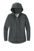 District DT1104 Womens Perfect Weight Fleece Full Zip Hooded Sweatshirt Hoodie Heather Charcoal Grey Flat Front