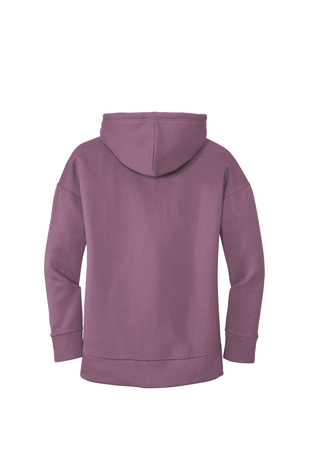 District DT1104 Womens Perfect Weight Fleece Full Zip Hooded Sweatshirt Hoodie Orchid Haze Flat Back