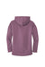 District DT1104 Womens Perfect Weight Fleece Full Zip Hooded Sweatshirt Hoodie Orchid Haze Flat Back