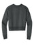 District DT1105 Womens Perfect Weight Fleece Cropped Crewneck Sweatshirt Heather Charcoal Grey Flat Back