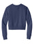 District DT1105 Womens Perfect Weight Fleece Cropped Crewneck Sweatshirt Tanzanite Blue Flat Back