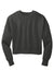 District DT1105 Womens Perfect Weight Fleece Cropped Crewneck Sweatshirt Charcoal Grey Flat Front