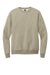 District DT1106 Mens Perfect Weight Fleece Crewneck Sweatshirt Heather Latte Flat Front