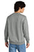 District DT1106 Mens Perfect Weight Fleece Crewneck Sweatshirt Heather Steel Grey Model Back