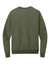 District DT1106 Mens Perfect Weight Fleece Crewneck Sweatshirt Military Green Flat Back