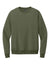 District DT1106 Mens Perfect Weight Fleece Crewneck Sweatshirt Military Green Flat Front