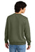 District DT1106 Mens Perfect Weight Fleece Crewneck Sweatshirt Military Green Model Back