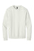 District DT1106 Mens Perfect Weight Fleece Crewneck Sweatshirt Onyx White Flat Front