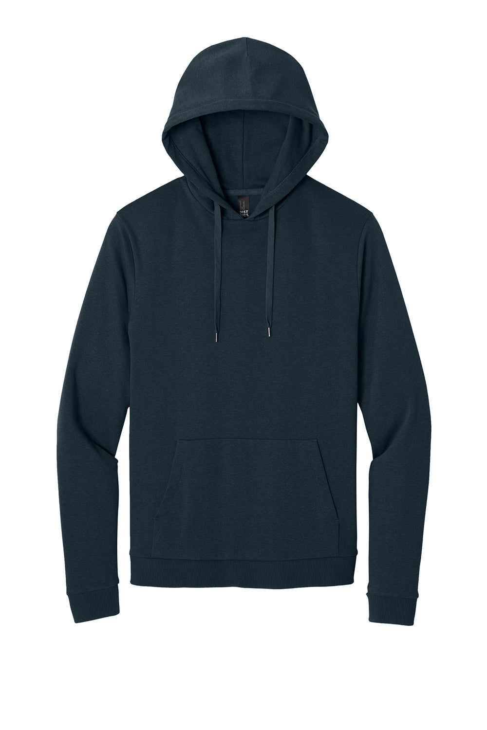 District DT1300 Mens Perfect Tri Fleece Hooded Sweatshirt Hoodie New Navy Blue Flat Front