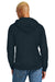 District DT1300 Mens Perfect Tri Fleece Hooded Sweatshirt Hoodie New Navy Blue Model Back