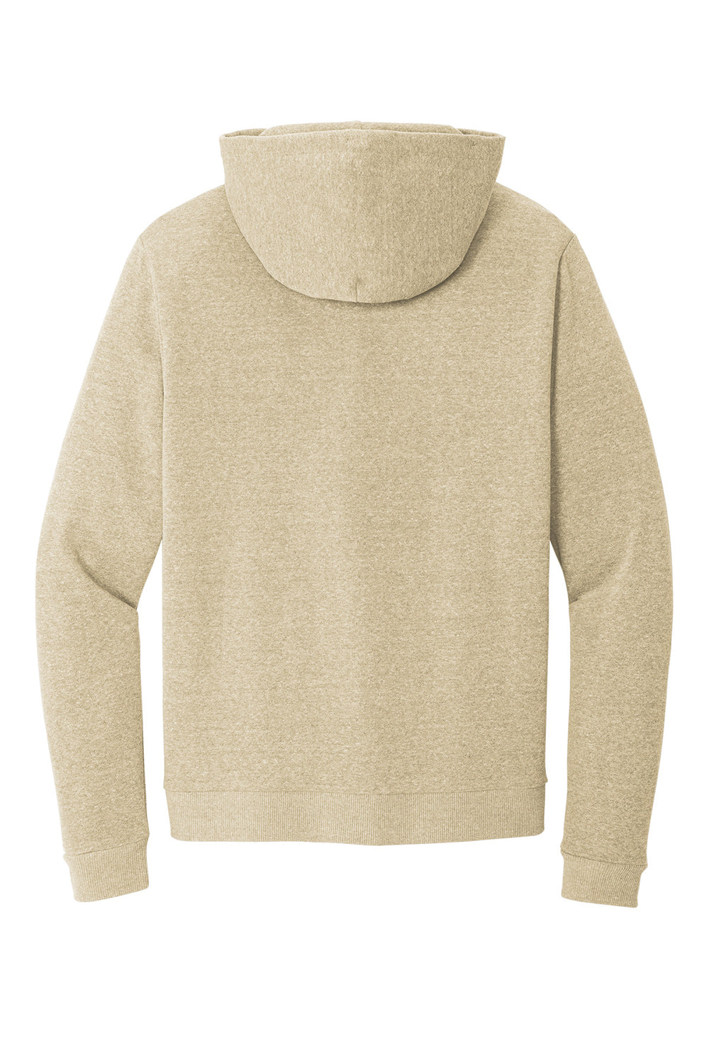 District DT1300 Mens Perfect Tri Fleece Hooded Sweatshirt Hoodie Heather Desert Tan Flat Back