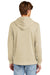 District DT1300 Mens Perfect Tri Fleece Hooded Sweatshirt Hoodie Heather Desert Tan Model Back