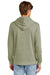 District DT1300 Mens Perfect Tri Fleece Hooded Sweatshirt Hoodie Military Green Frost Model Back