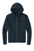 District DT1302 Mens Perfect Tri Fleece Full Zip Hooded Sweatshirt Hoodie New Navy Blue Flat Front