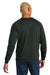 District DT1304 Mens Perfect Tri Fleece Crewneck Sweatshirt Deepest Grey Model Back