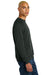 District DT1304 Mens Perfect Tri Fleece Crewneck Sweatshirt Deepest Grey Model Side